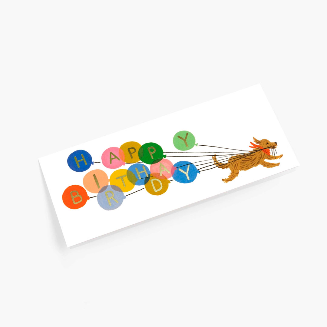 Tarjeta N°10 Balloon Birthday
