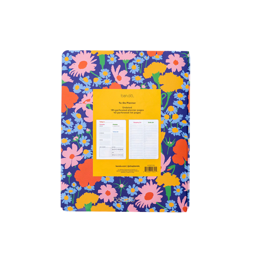 To do planner Blue floral