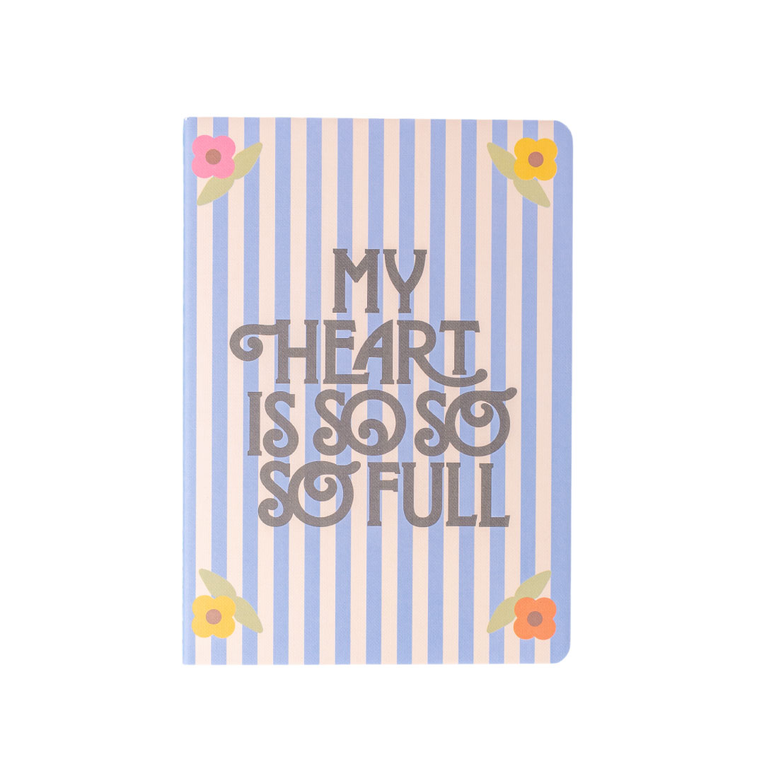 Libreta cosida My Heart is so Full - A