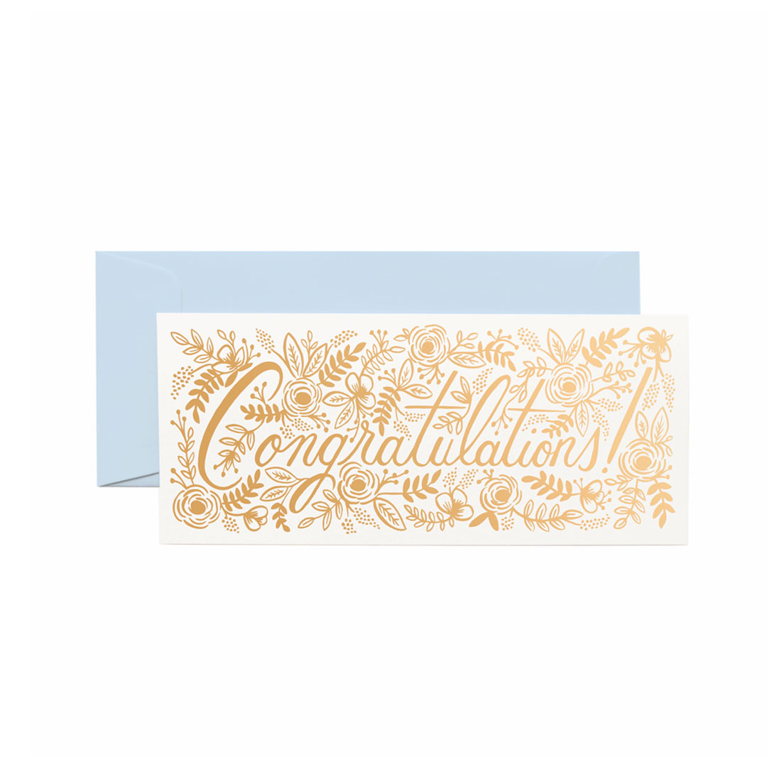Tarjeta N°10 Champagne floral