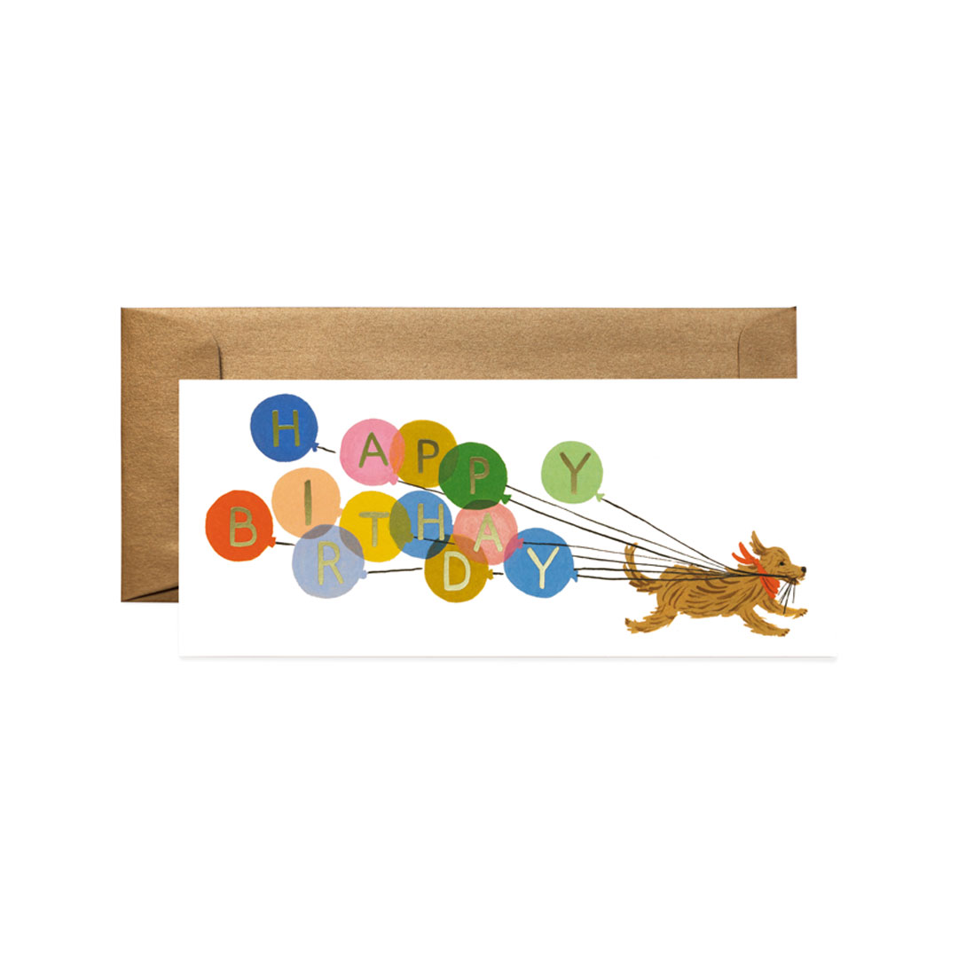 Tarjeta N°10 Balloon Birthday