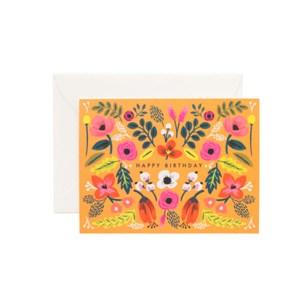 Tarjeta Folk Birthday