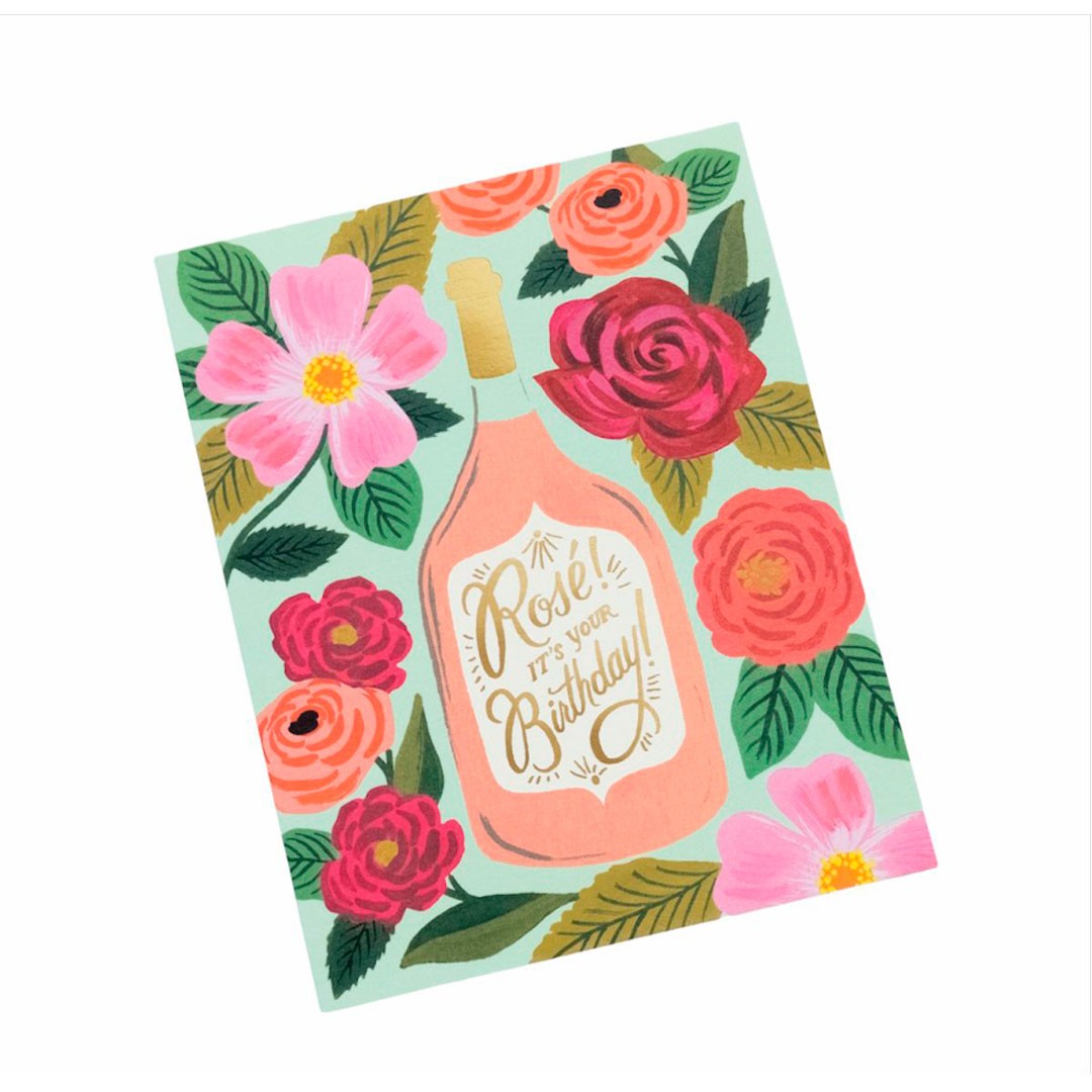Tarjeta Rosé It's Your Birthday