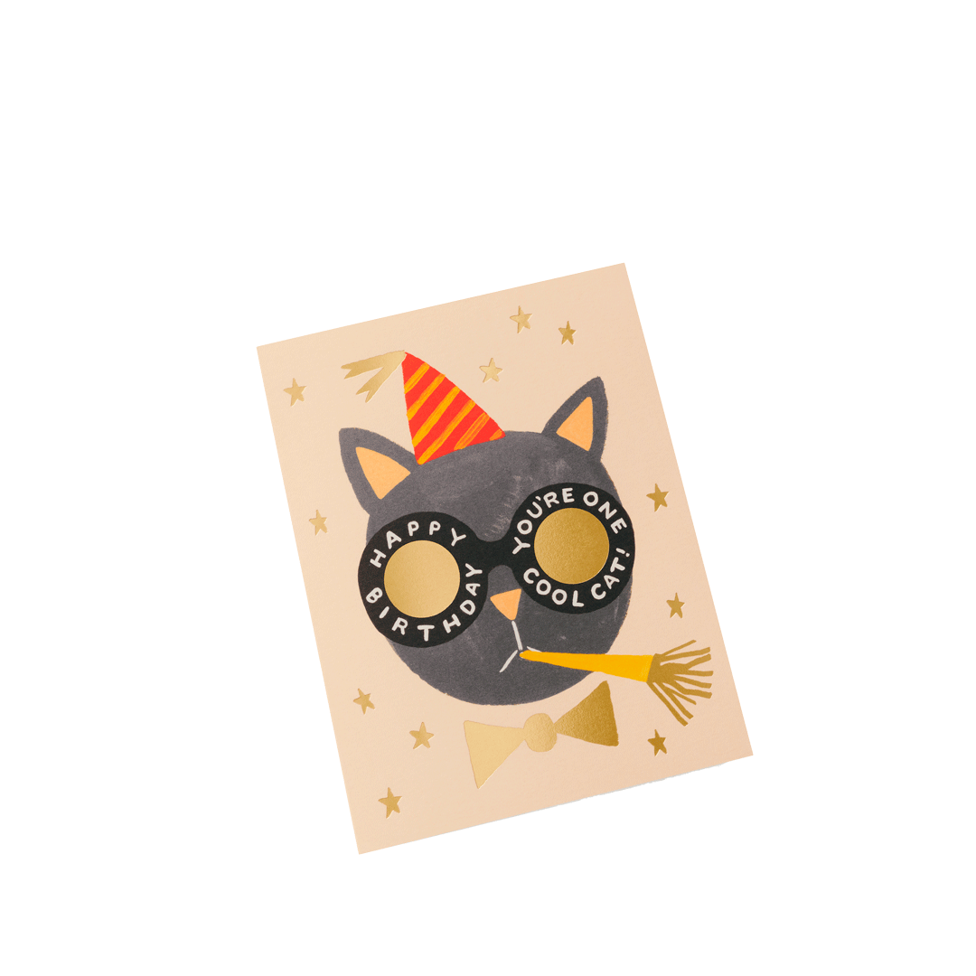 Tarjeta Birthday cat