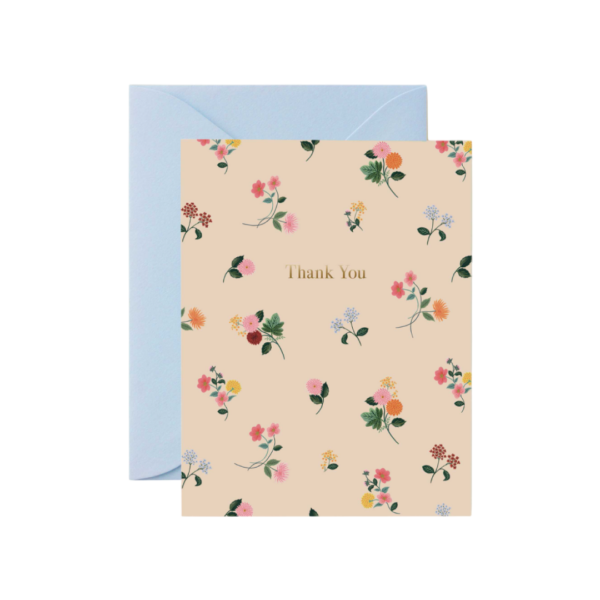 Tarjeta Ditsy Dahlia Thank you