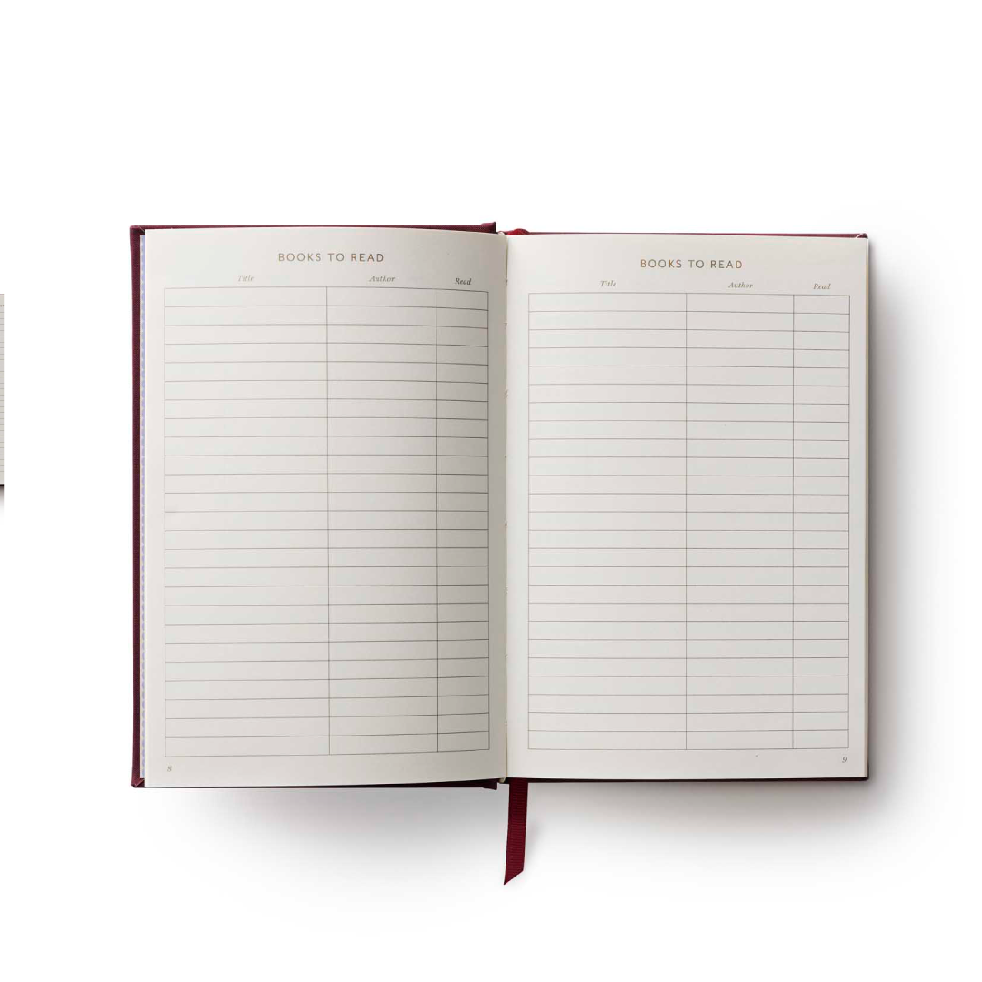 Journal de lectura bordado Ladies night book club
