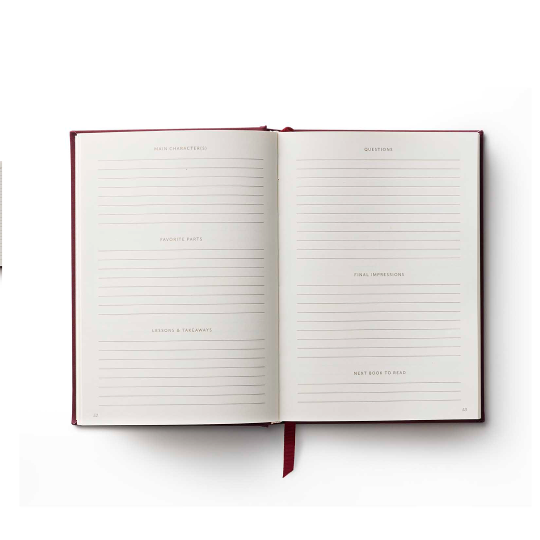 Journal de lectura bordado Ladies night book club