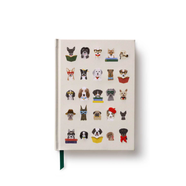 Journal bordado Studious dogs