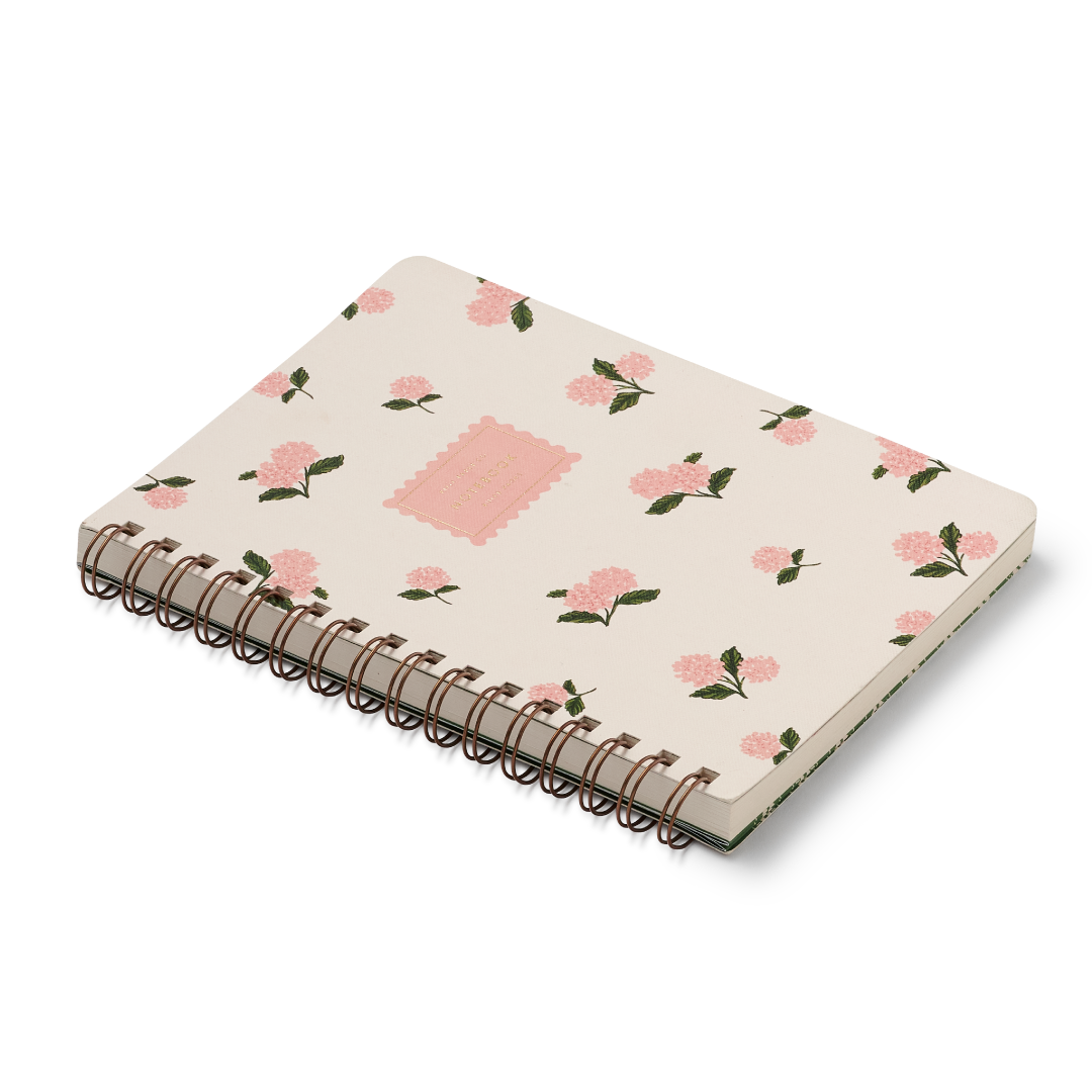 Cuaderno mediano Pink Hydrangea