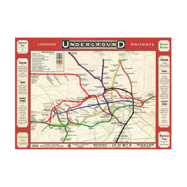 Poster decorativo London Underground Railways