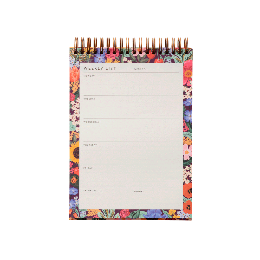 Planificador semanal Blossom