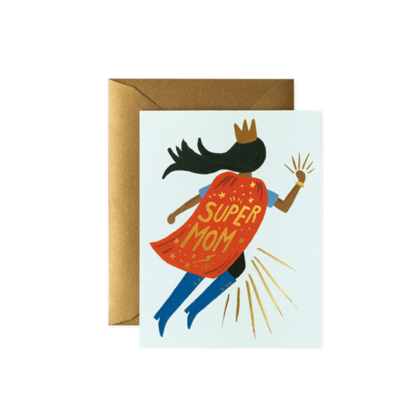 Tarjeta Super Mom Blue