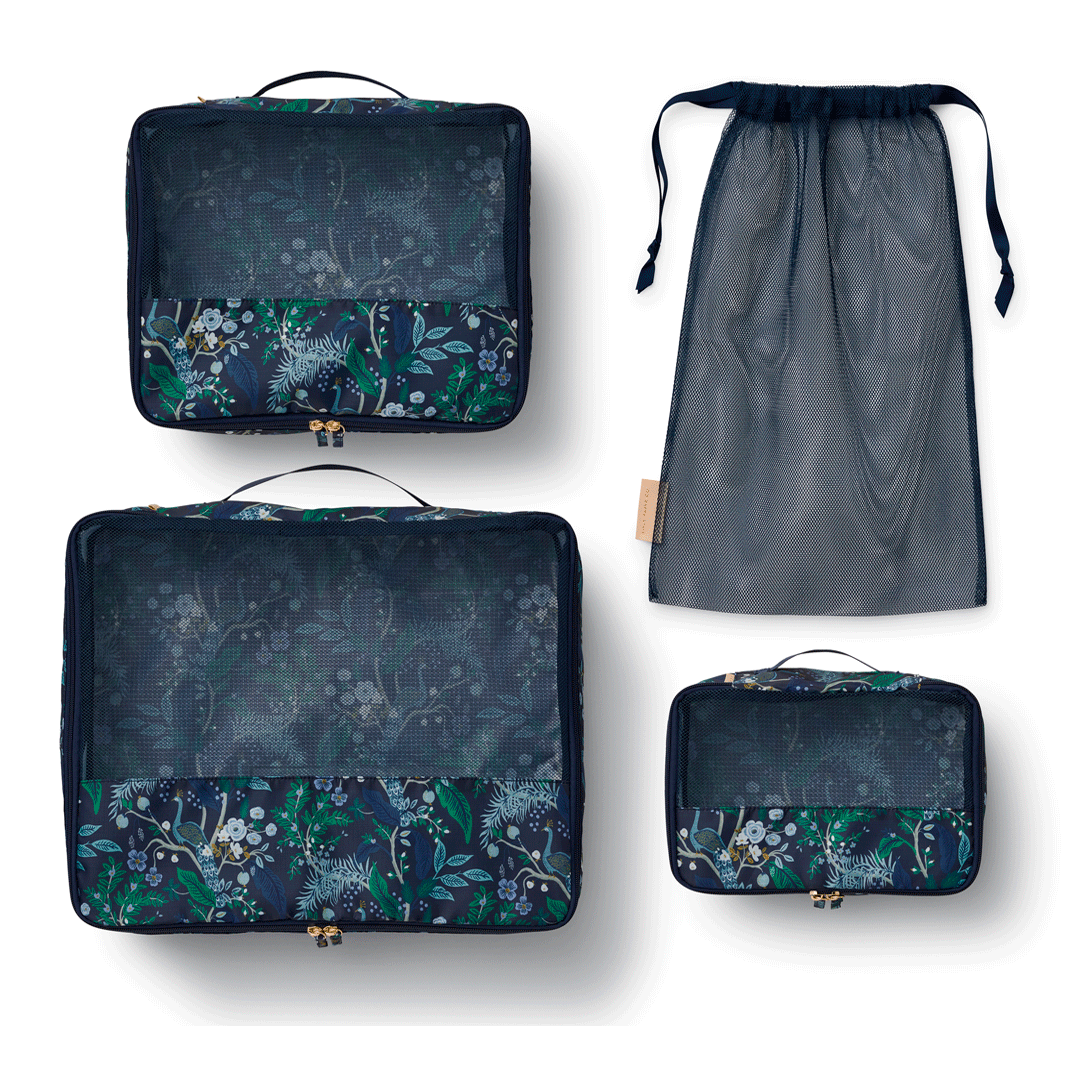 Set de organizadores de maleta Peacock