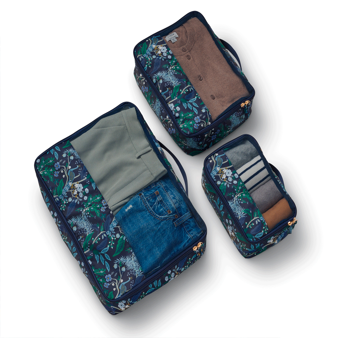 Set de organizadores de maleta Peacock
