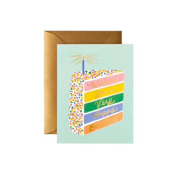 Tarjeta Cake Slice Birthday