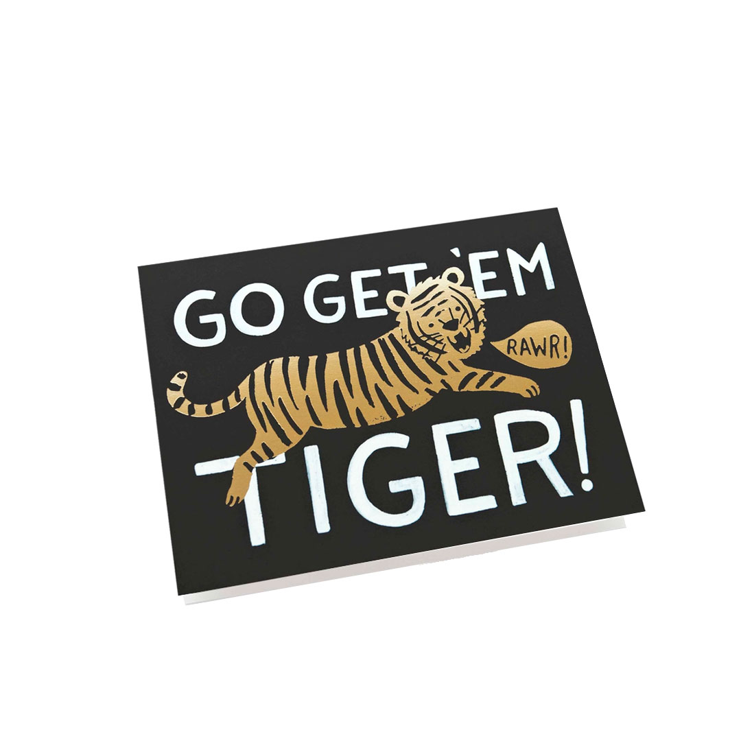 Tarjeta Go Get 'Em Tiger