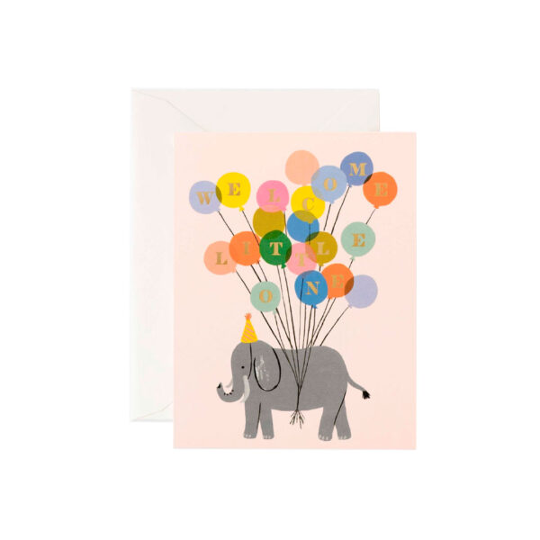 Tarjeta Welcome Elephant