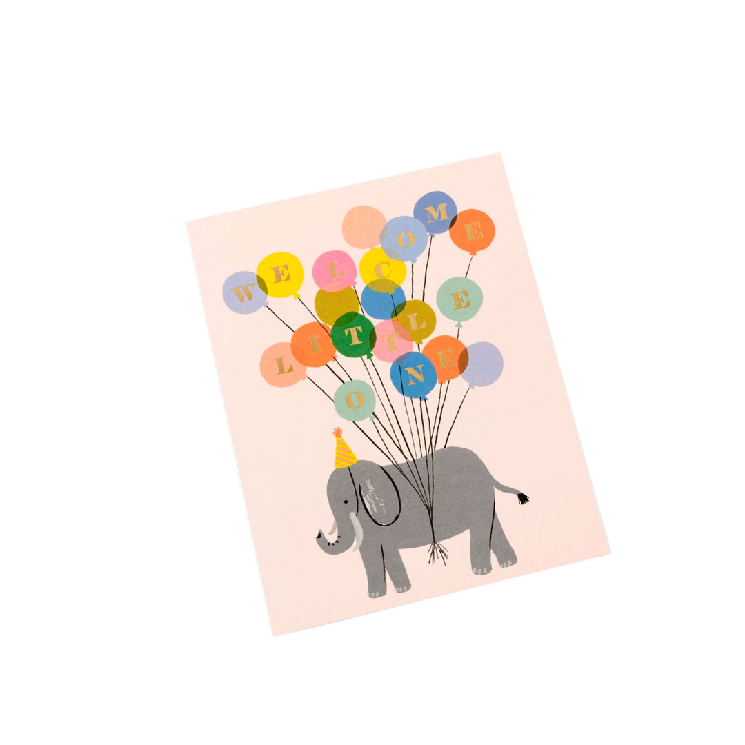 Tarjeta Welcome Elephant